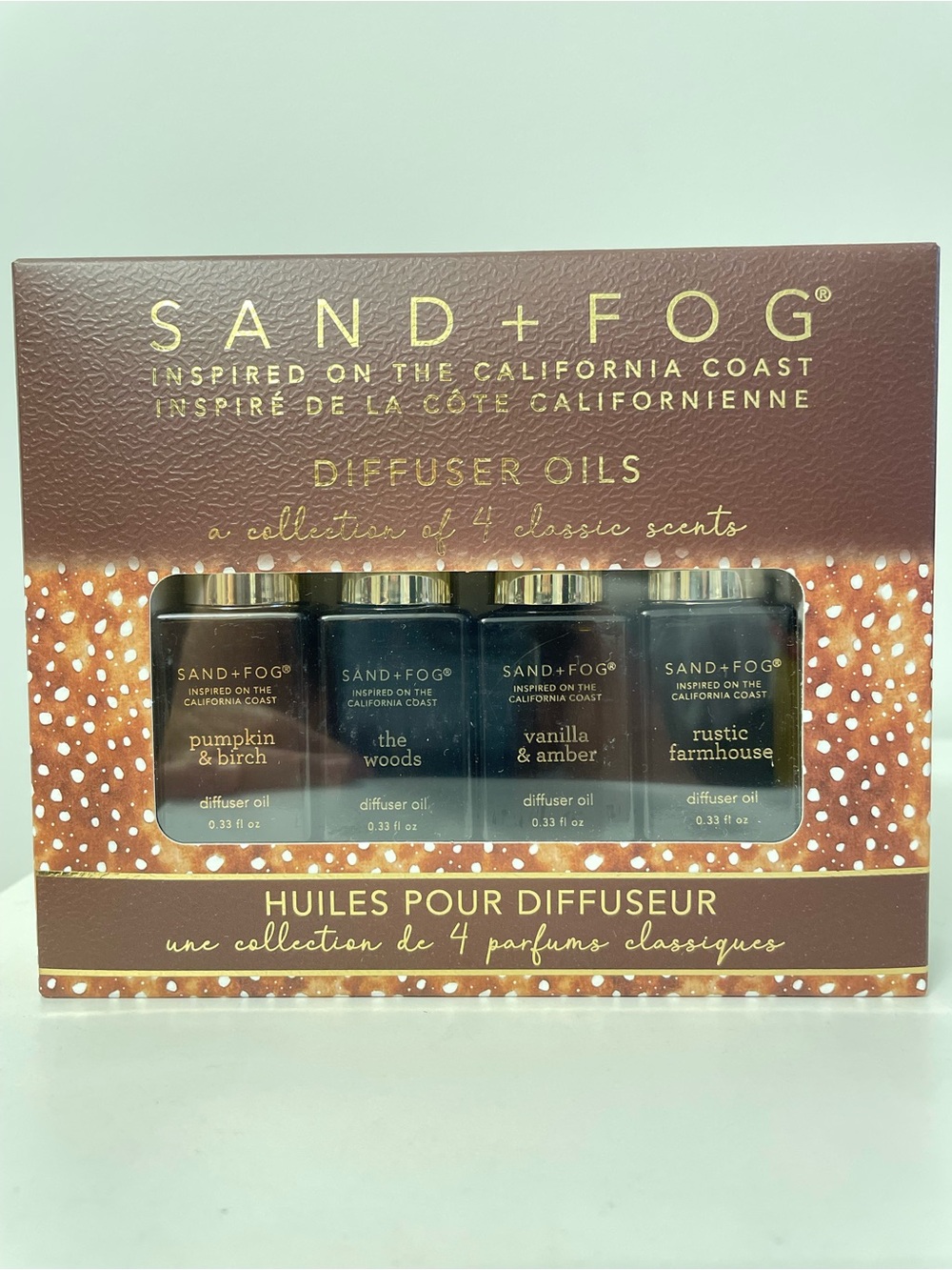 SAND + FOG Diffuser Oils Set - Collection of 4 Classic Autumn Scents - 4x10 ML